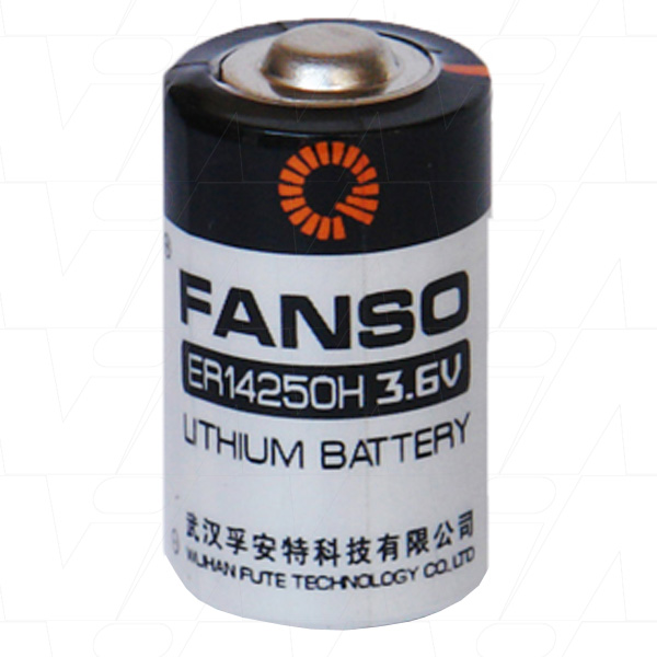 1/2AA 3.6V 1200mAh Lithium Cell PCB S+ D-8mm