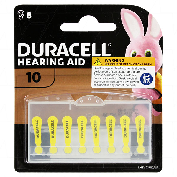 1.4V 90mAh EASYTAB Hearing Aid Battery Blister of 8