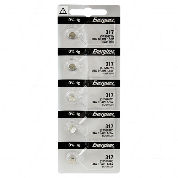 1.55V 11.5mAh Silver Oxide Watch Battery (SR516SW)