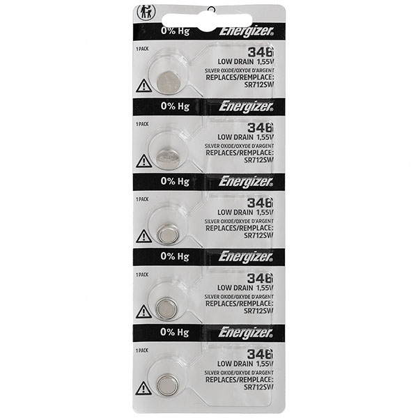 1.55V 19mAh Silver Oxide Watch Battery (SR712SW)