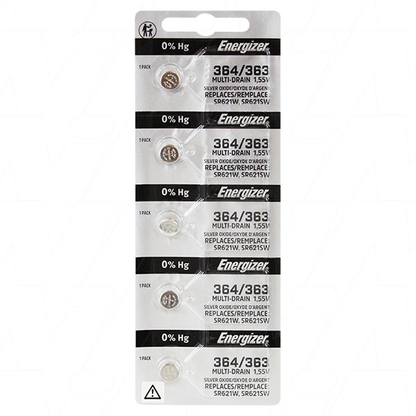 1.55V 23mAh Silver Oxide Watch Battery (V364)