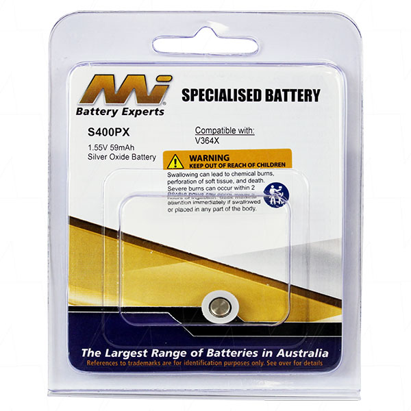 1.55V 52mAh Silver Oxide Battery V400PX (S936S)