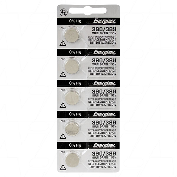 1.55V 80mAh Silver Oxide Watch Battery (V389)