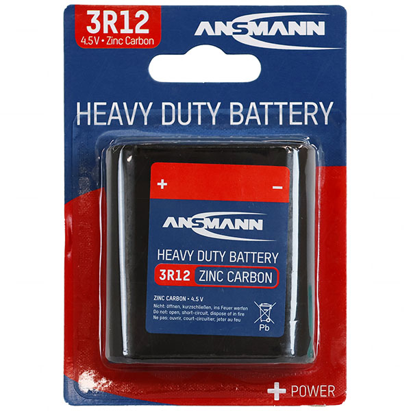3R12A-BP1 4.5V Heavy Duty Zinc Carbon Battery 5013091