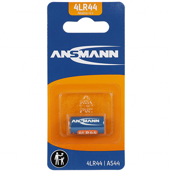 4LR44 6V Alkaline Button Battery Blister of 1 (V4034PX/L1325/L1325F) 1510-0009