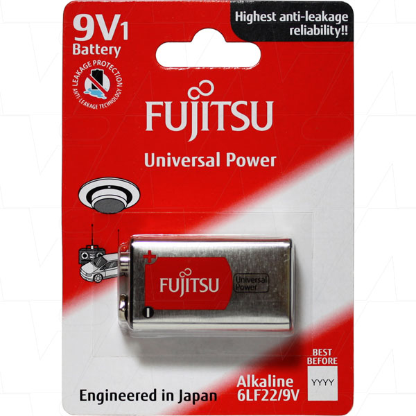 Universal Power 9V Alkaline Blister of 1